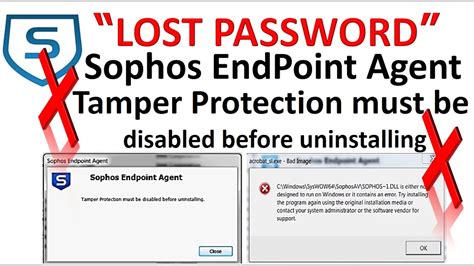 Note: <strong>Tamper</strong> Protection can only be disabled using this method to allow changes to be made to the local <strong>Sophos</strong> configuration. . Remove sophos without tamper password
